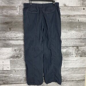 BDG Parachute Cargo Pants Womens L Charcoal Gray Relaxed Cotton Utility Pocket